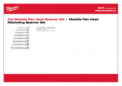 MILWAUKEE Maxbite Flex Head Ratcheting Spanner Set  4932478557 A4 PDF