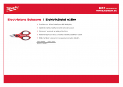 MILWAUKEE Electricians Scissors Elektrikářské nůžky 4932478620 A4 PDF