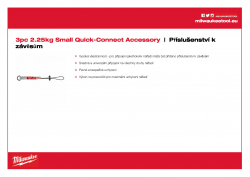 MILWAUKEE Tool Lanyard Accessory Malé QUICK-CONNECT™ příslušenství 2,2 kg 4932471430 A4 PDF