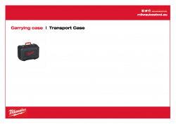 MILWAUKEE Transport Case Plastový přepravní kufr. 201672001 A4 PDF