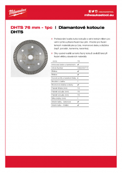 MILWAUKEE Professional DHTS DHTS 76 4932464715 A4 PDF