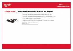 MILWAUKEE Chisel Boot SDS-Max  Odsávání prachu ze sekání 4932471041 A4 PDF