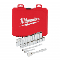 MILWAUKEE Sada ráčny 1/4˝ a metrických nástrčných klíčů (28 ks) 4932464943