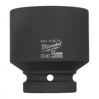 MILWAUKEE Průmyslové hlavice Shockwave 1" HEX 55mm krátké 4932471671