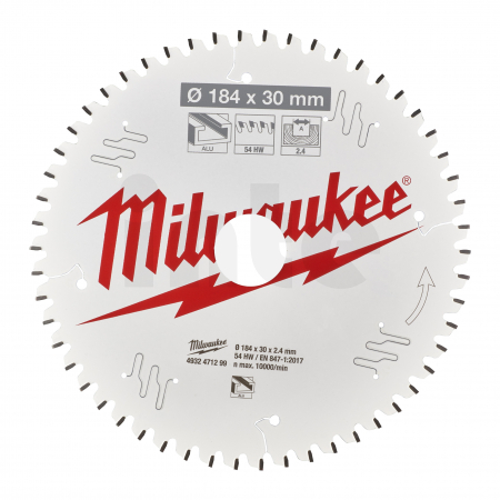 MILWAUKEE Pilový kotouč hliník 184X30X2.4X54TF NEG. 4932471299